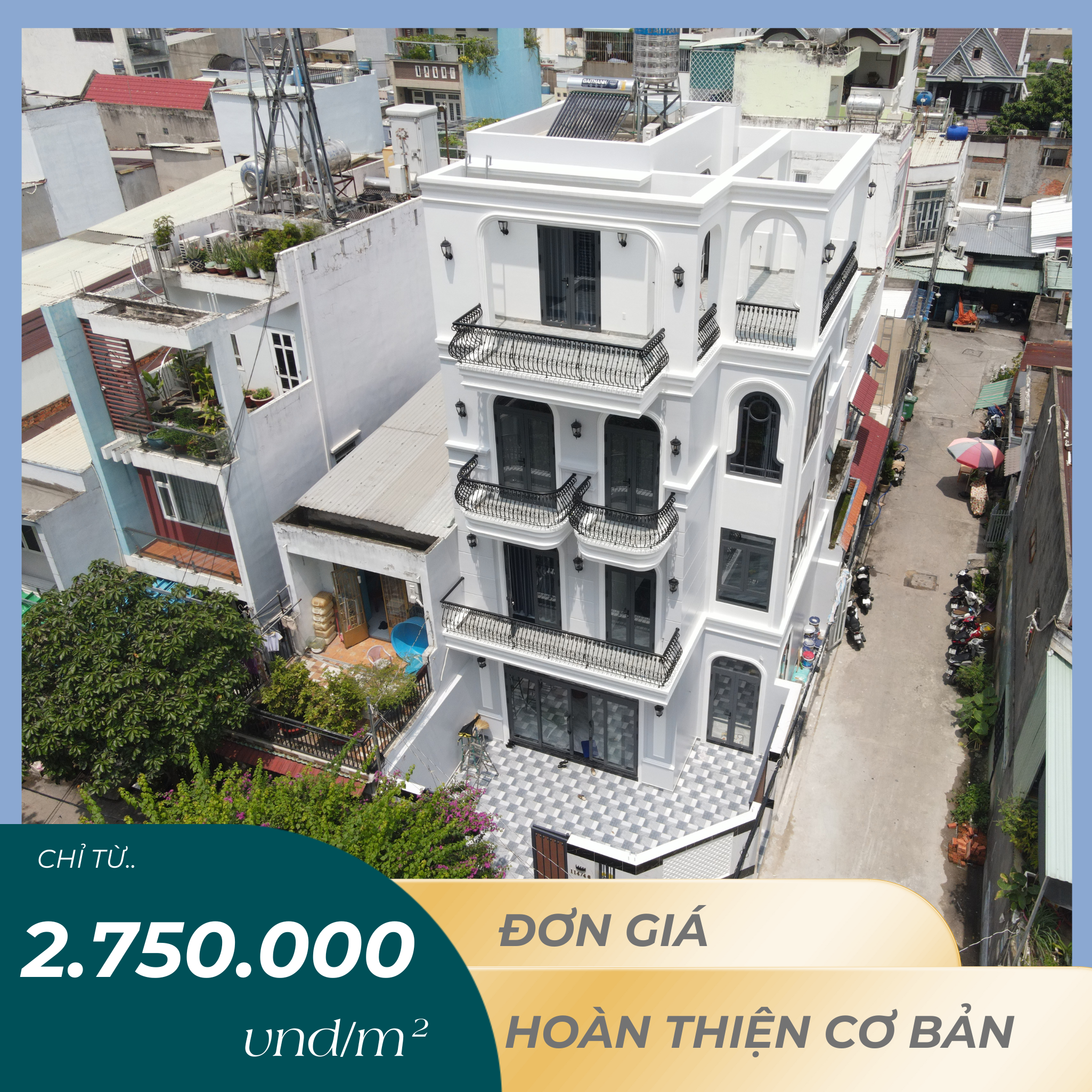 Giá xây dựng hoàn thiện